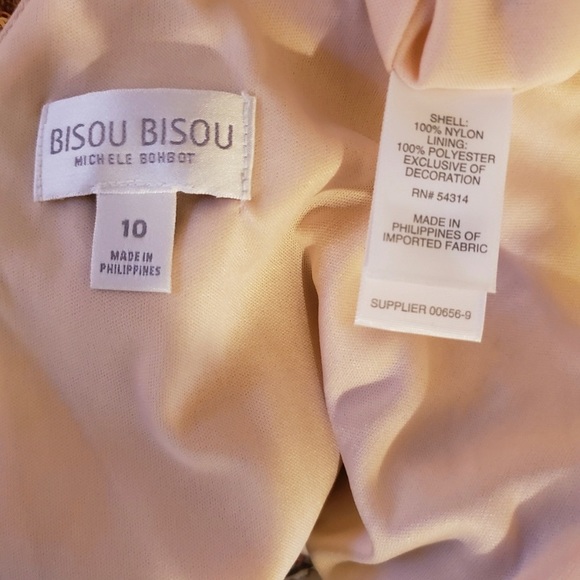 Bisou Bisou beautiful rose gold sequin dress size 10 - Picture 3 of 6
